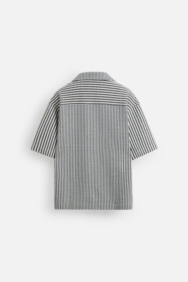 Chemise Zara Relaxed Fit Seersuc Ker - Image 4