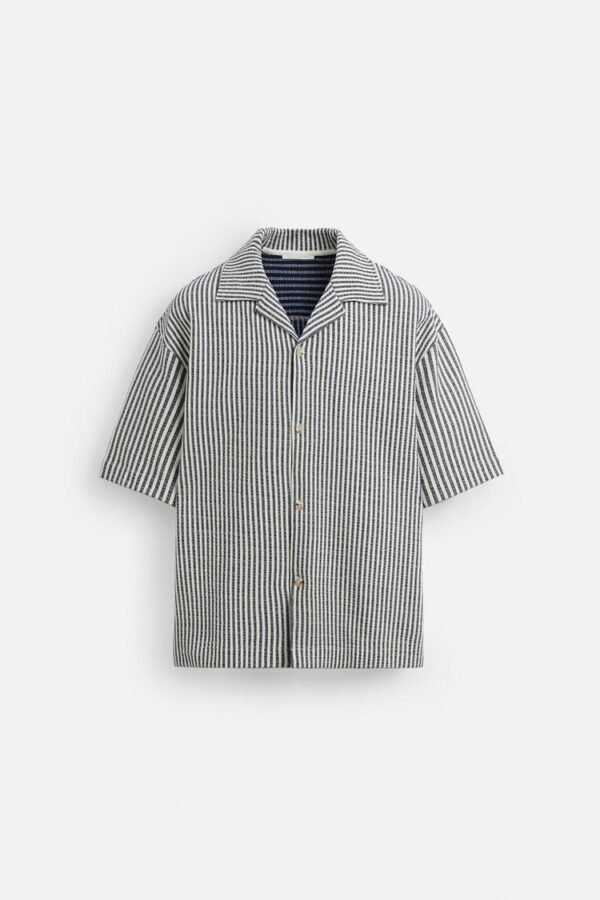 Chemise Zara Relaxed Fit Seersuc Ker - Image 5