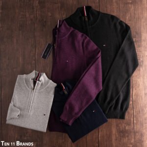 Tommy zip-up sweater
